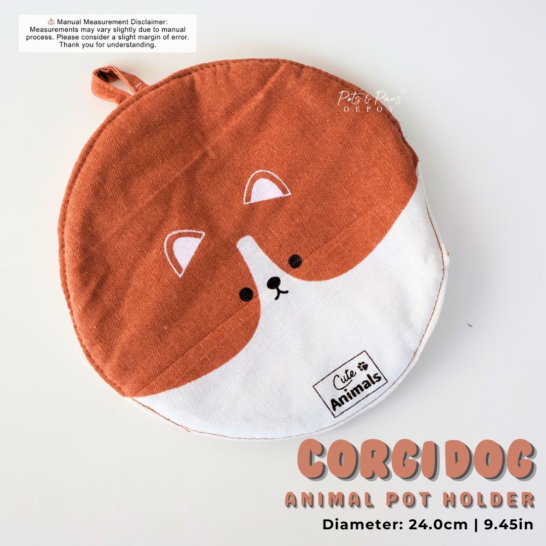 CUTE CANVAS POT HOLDER - ANIMAL EDITION