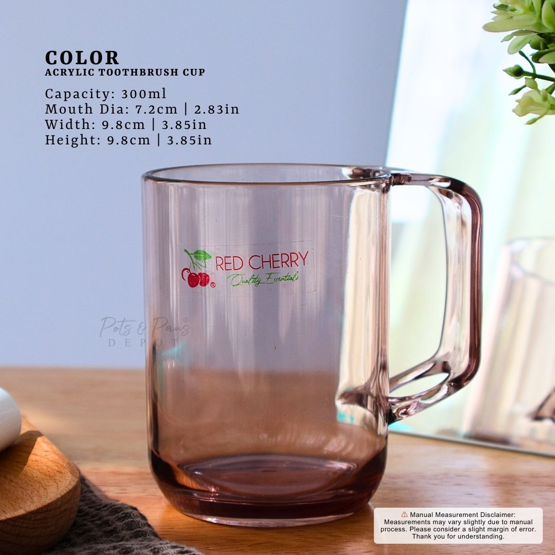 Acrylic Toothbrush Cup 300ml