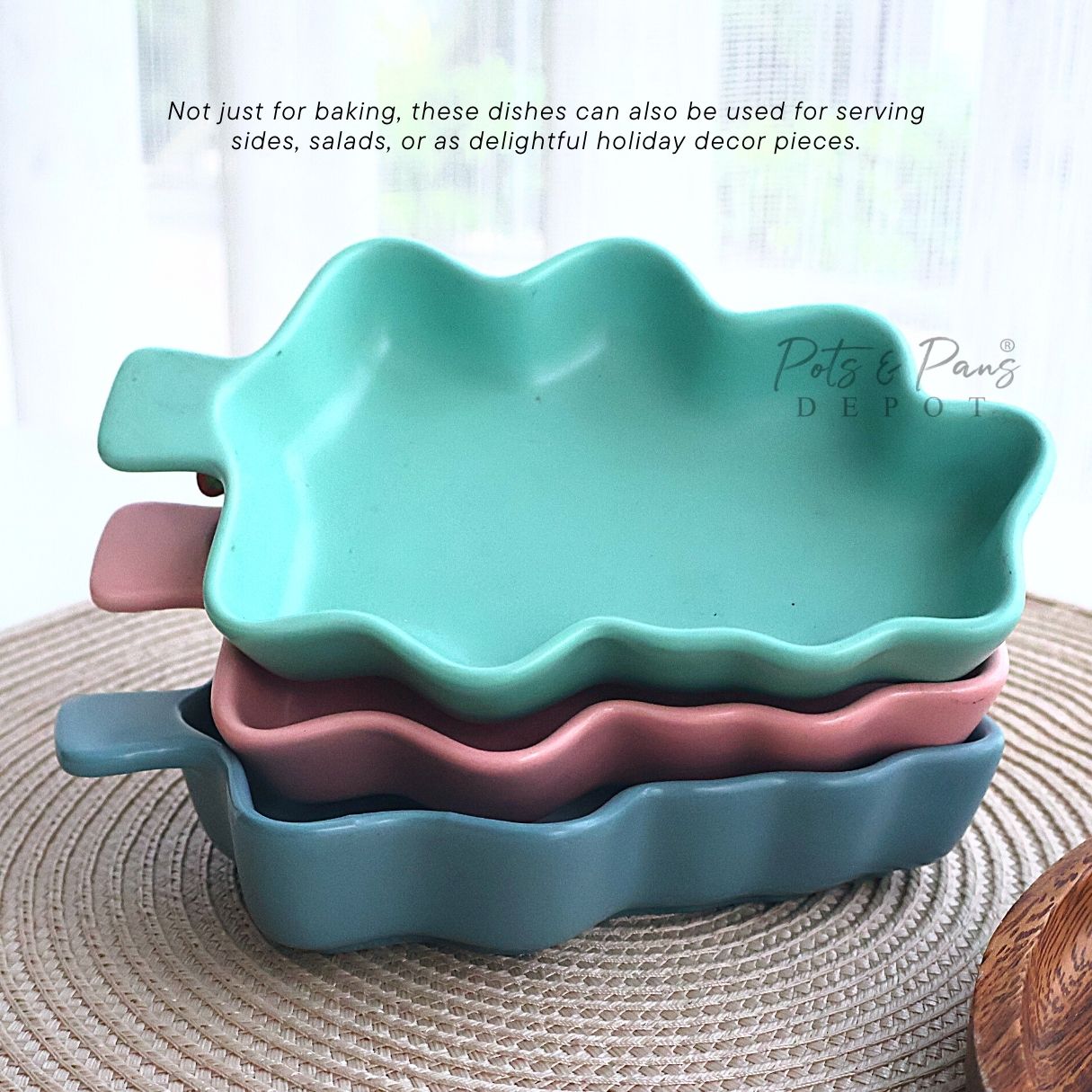 Ceramic Tree Shape Baking Dish