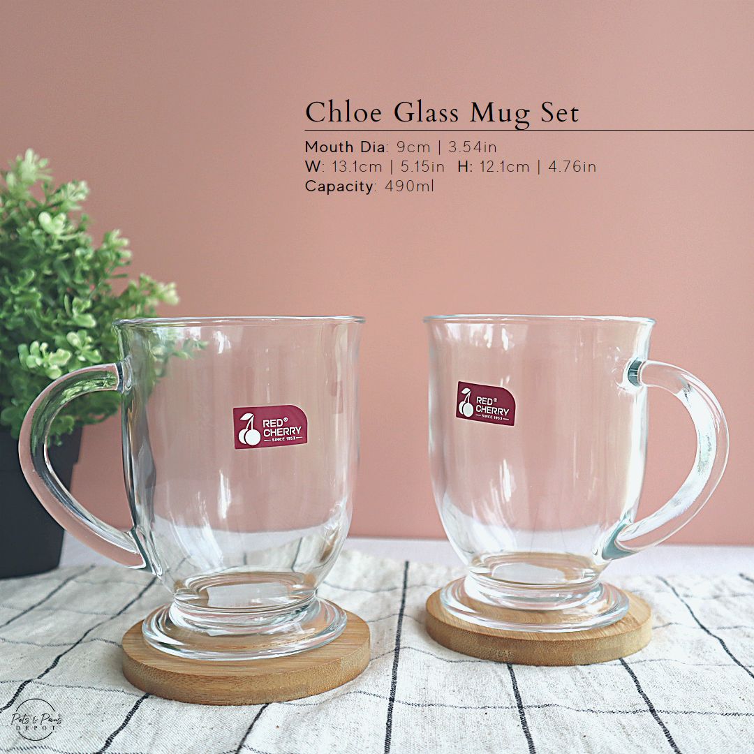 Chloe Glass Mug Set