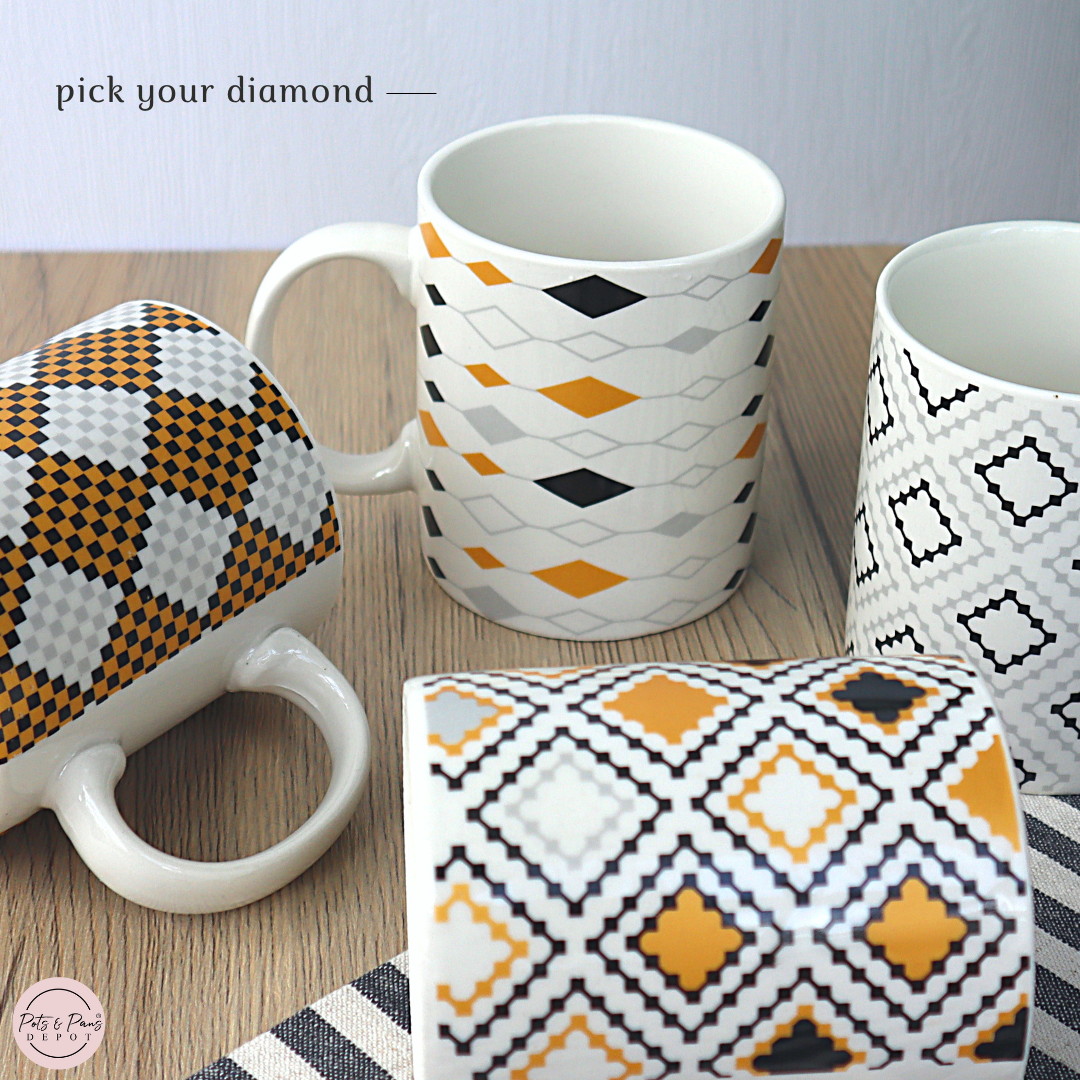 Printed Diamond Coffee Mug