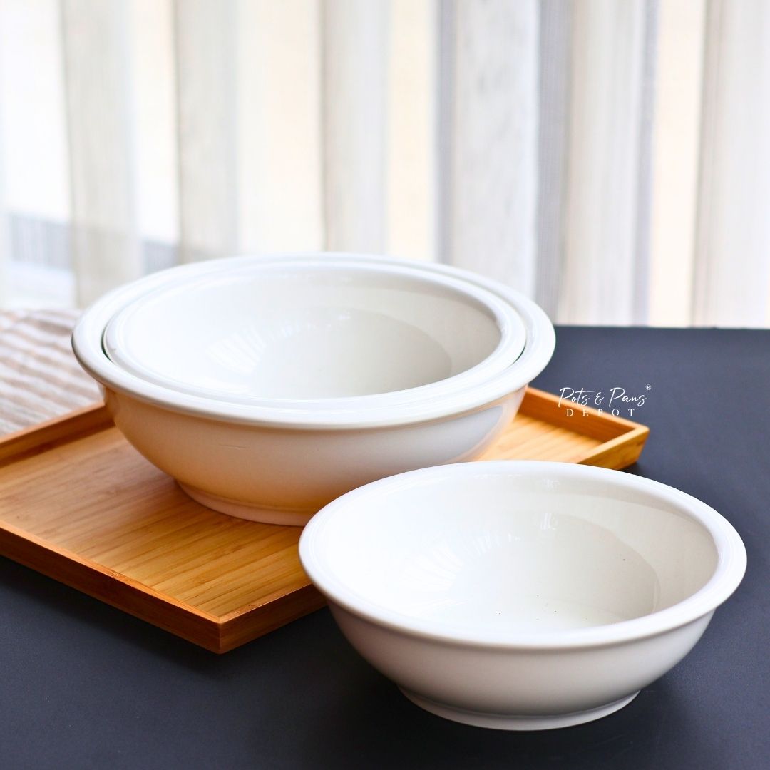 Ellie White Porcelain Soup Tureen Bowl