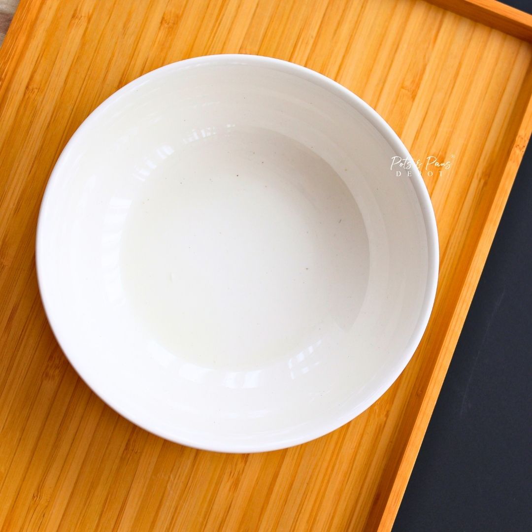 Ellie White Porcelain Soup Tureen Bowl