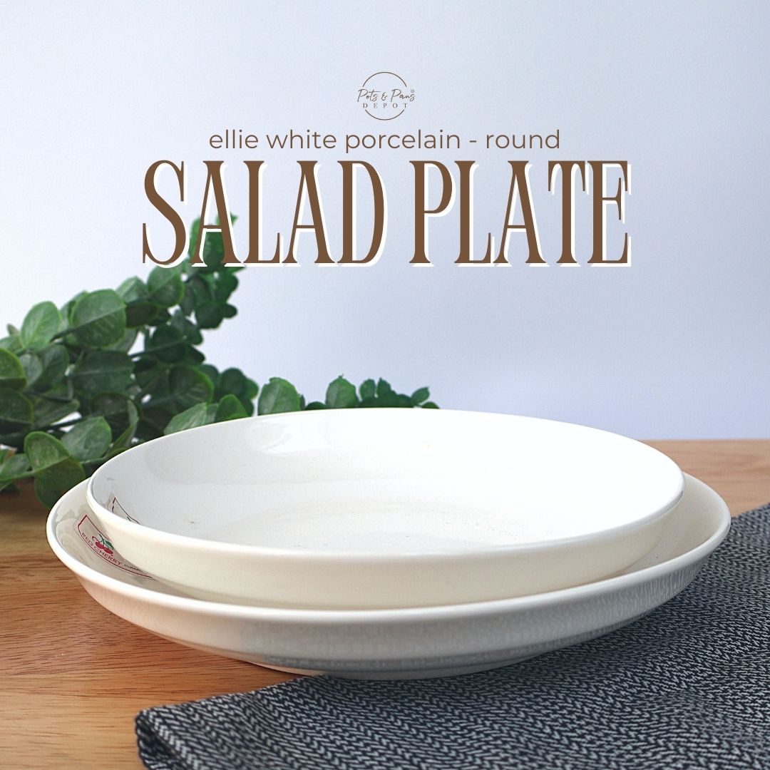 Ellie White Porcelain Salad Plate