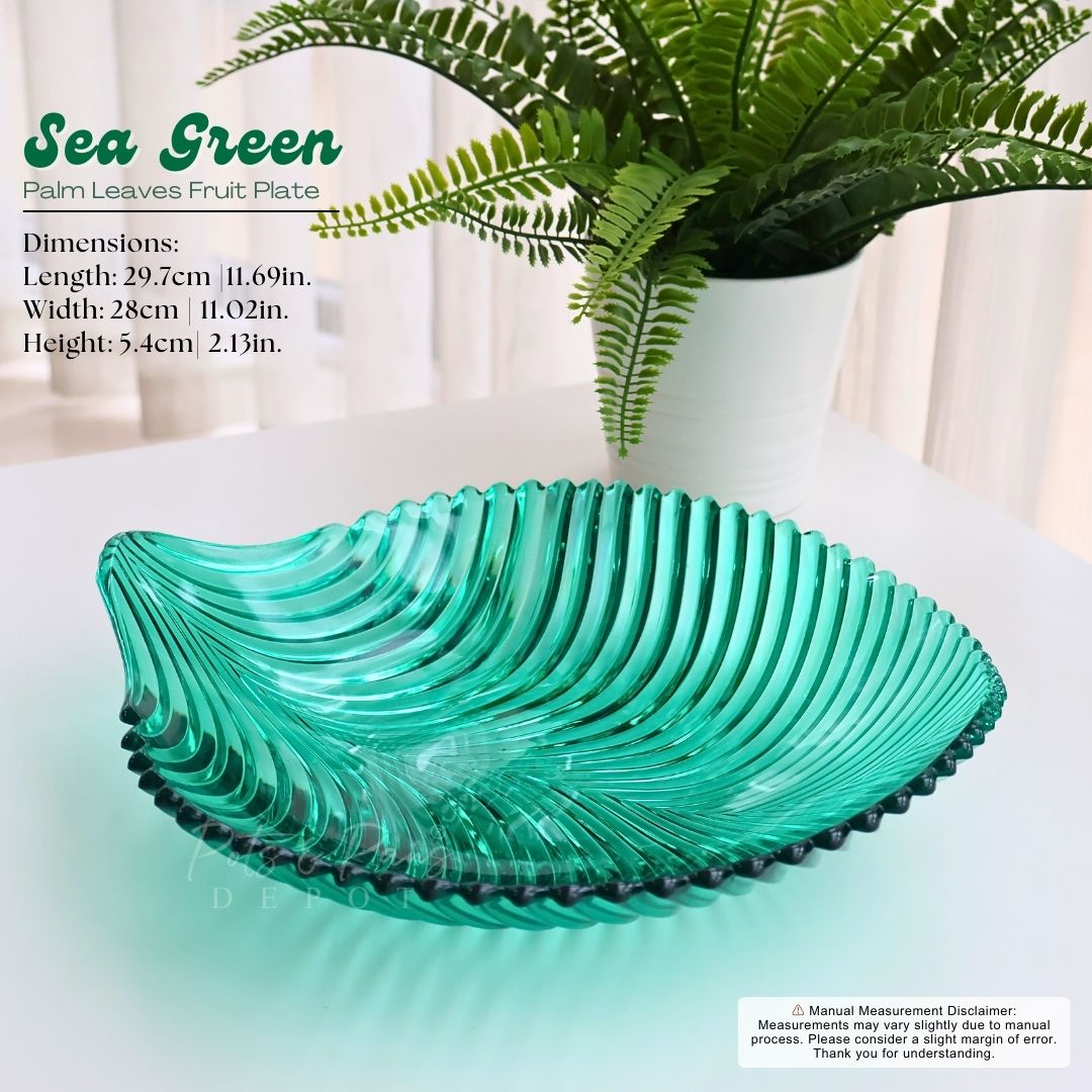 Hanata Palm Leaves Acrylic Fruit Plate