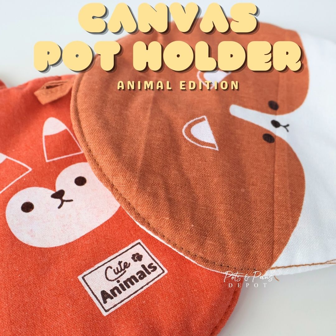 CUTE CANVAS POT HOLDER - ANIMAL EDITION