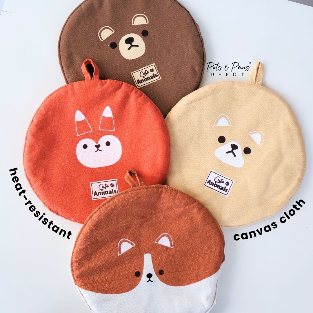 CUTE CANVAS POT HOLDER - ANIMAL EDITION