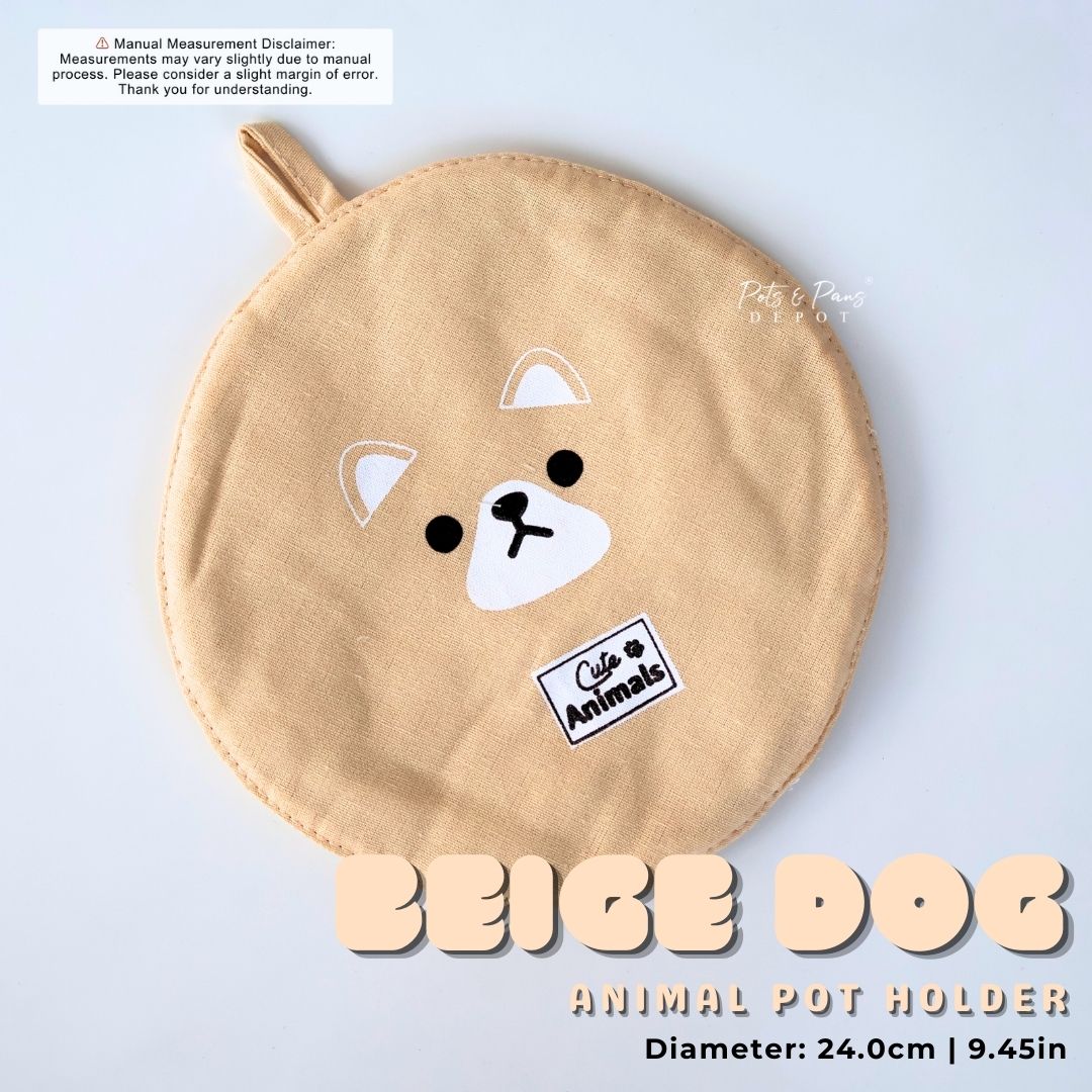CUTE CANVAS POT HOLDER - ANIMAL EDITION