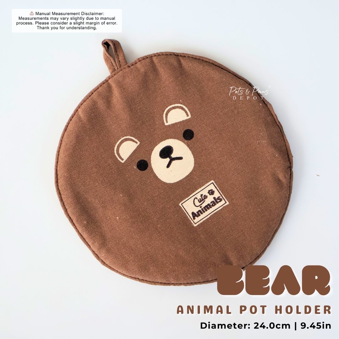 CUTE CANVAS POT HOLDER - ANIMAL EDITION