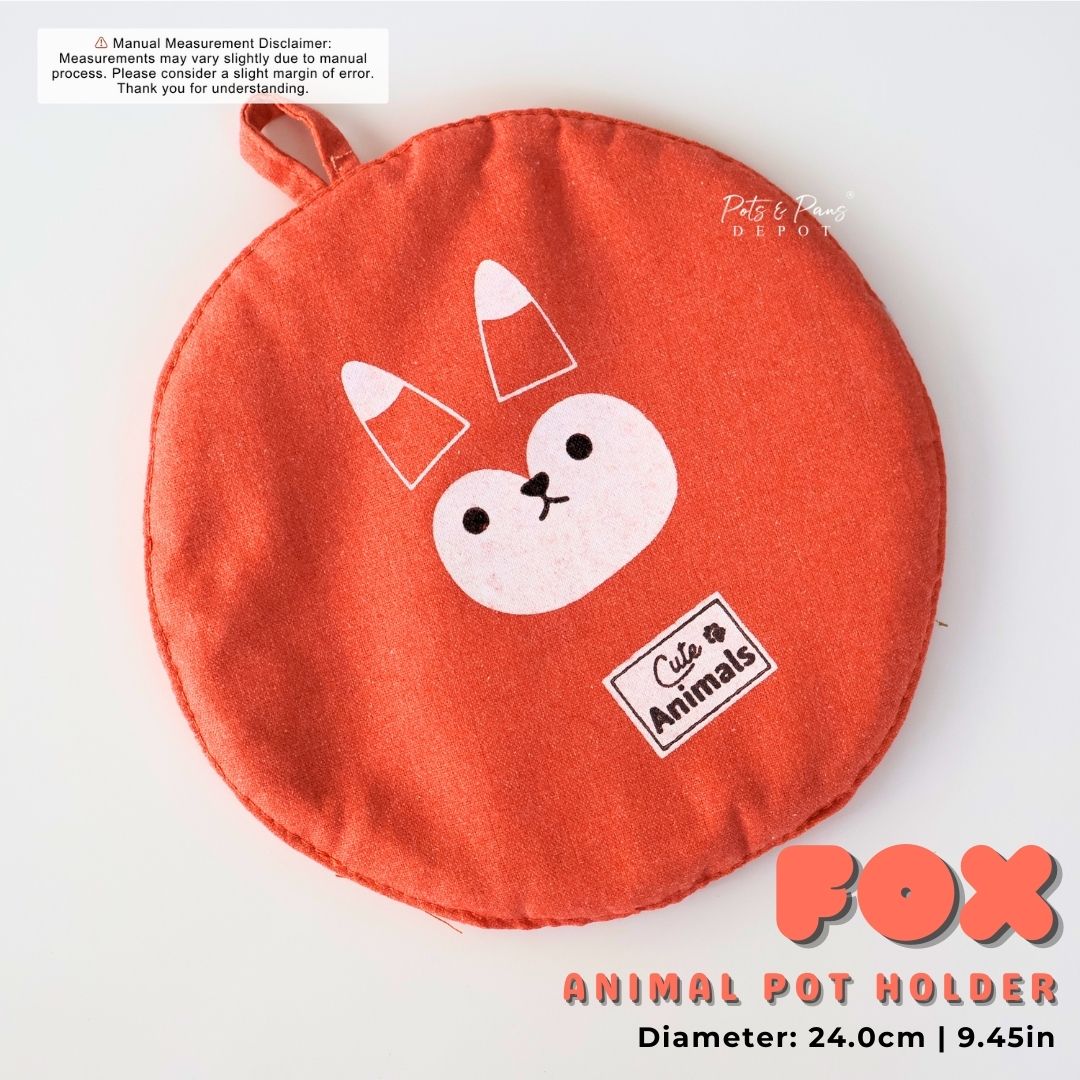 CUTE CANVAS POT HOLDER - ANIMAL EDITION