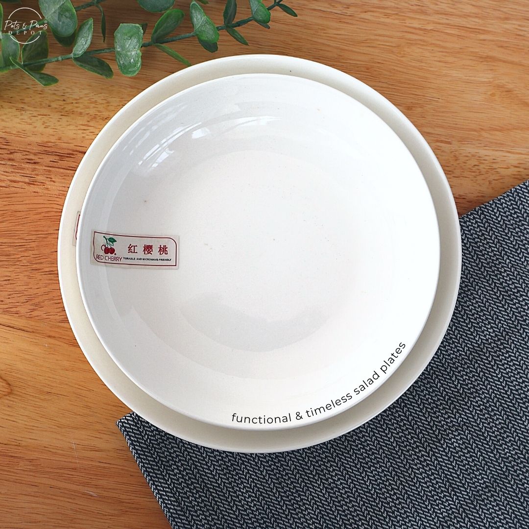 Ellie White Porcelain Salad Plate