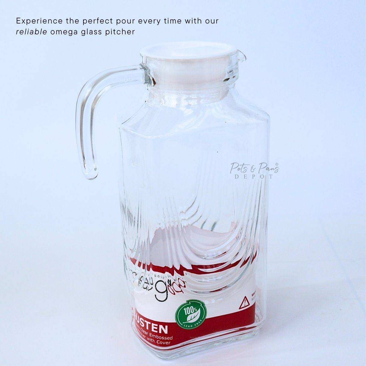 Omega Austen Glass Pitcher 1.8L