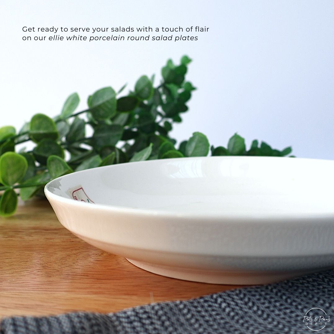 Ellie White Porcelain Salad Plate