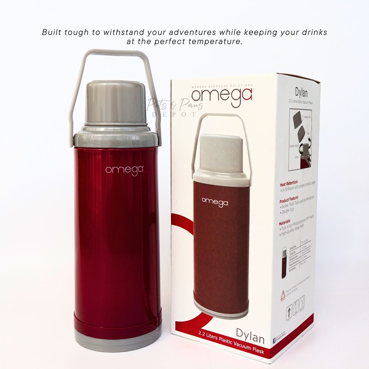 Omega Vacuum Flask 2.2L