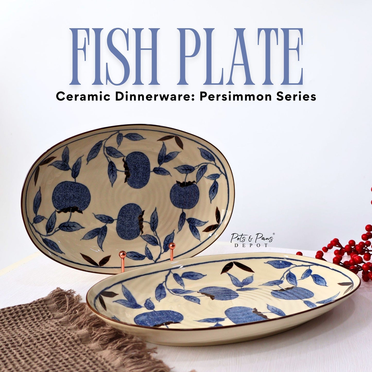 Ceramic Dinnerware Persimmon Series