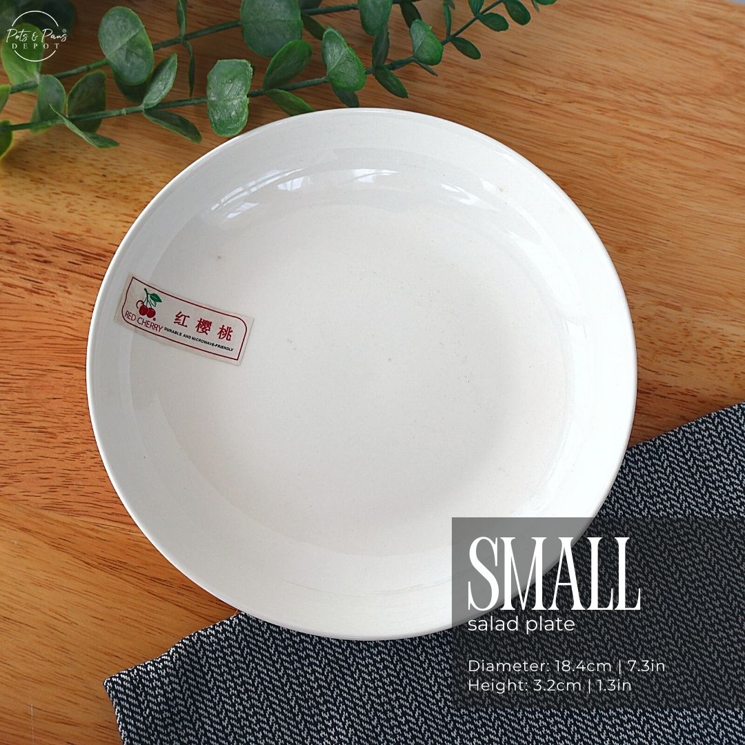 Ellie White Porcelain Salad Plate