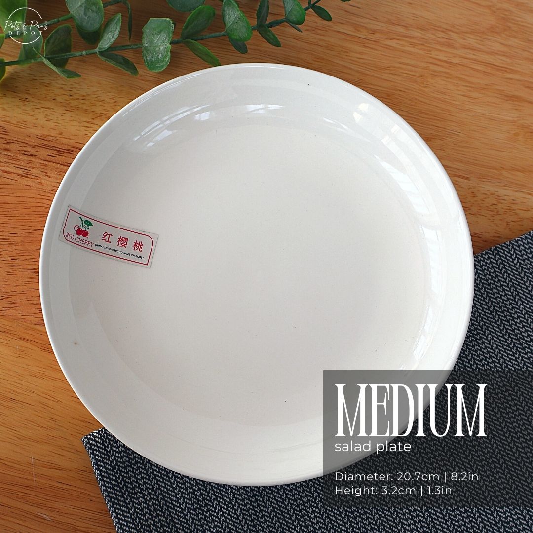 Ellie White Porcelain Salad Plate