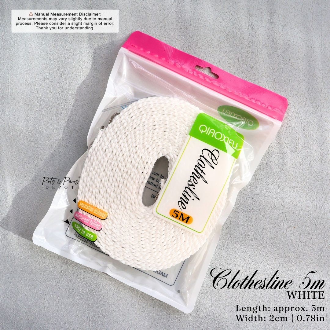 White Windbreak Clothesline