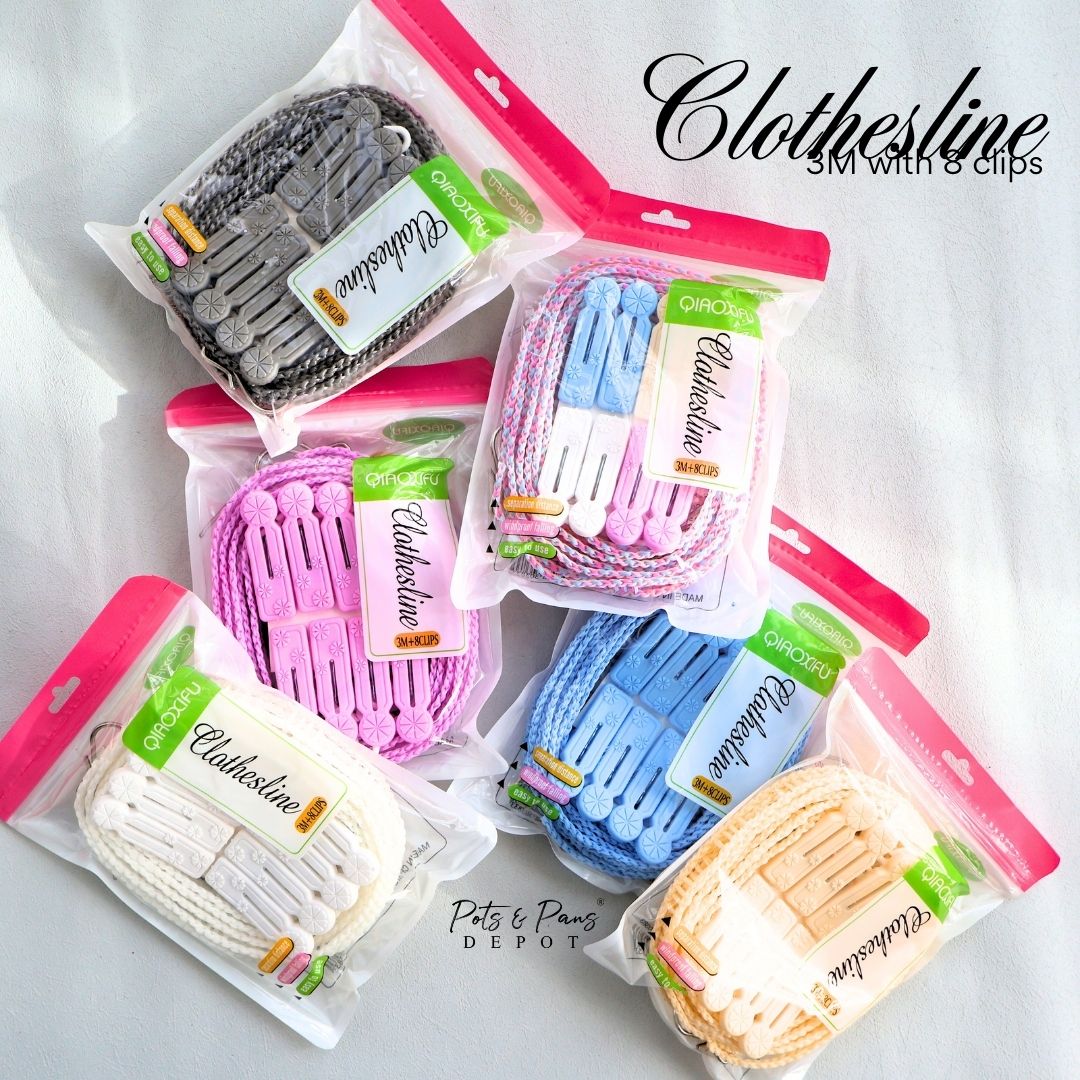 White Windbreak Clothesline