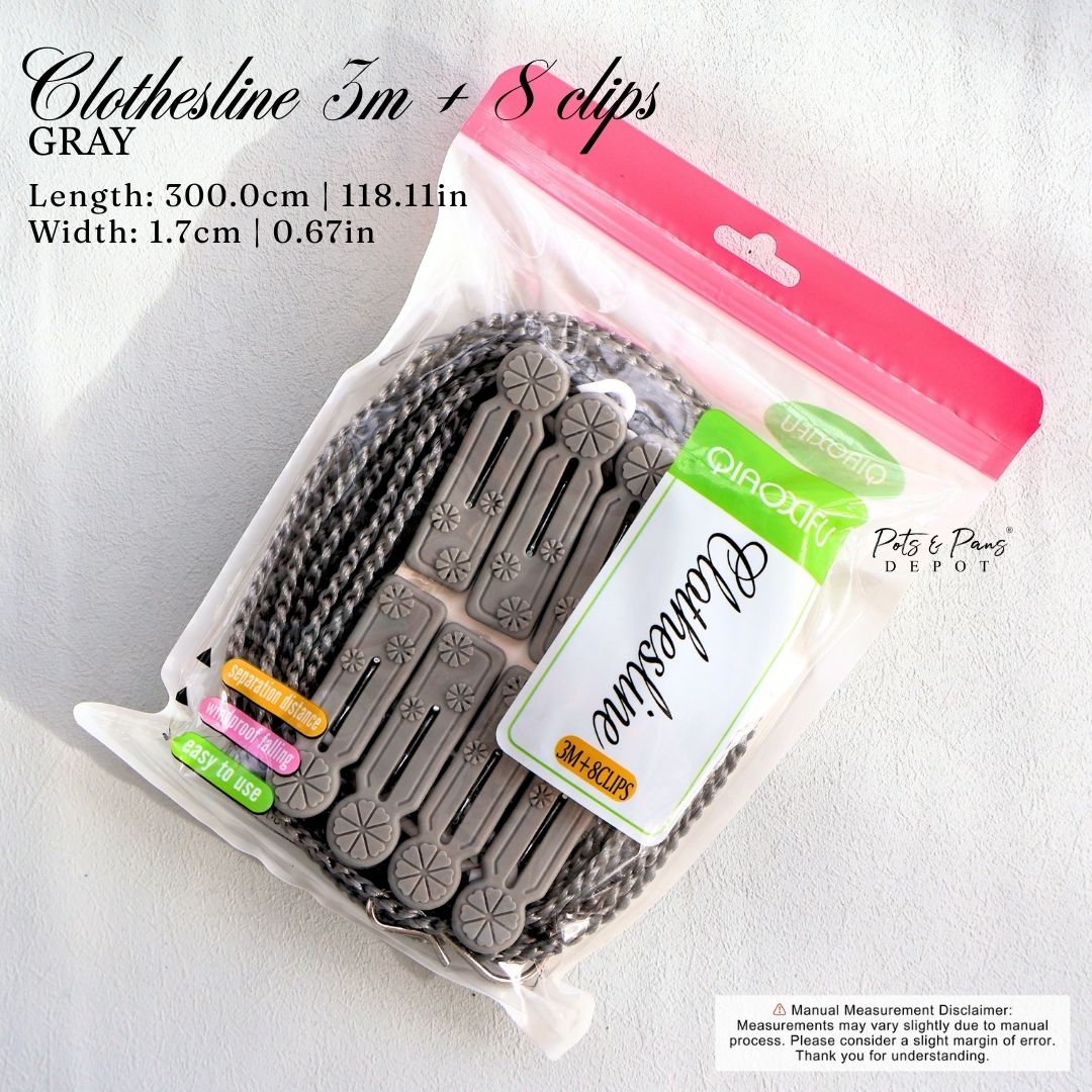 White Windbreak Clothesline