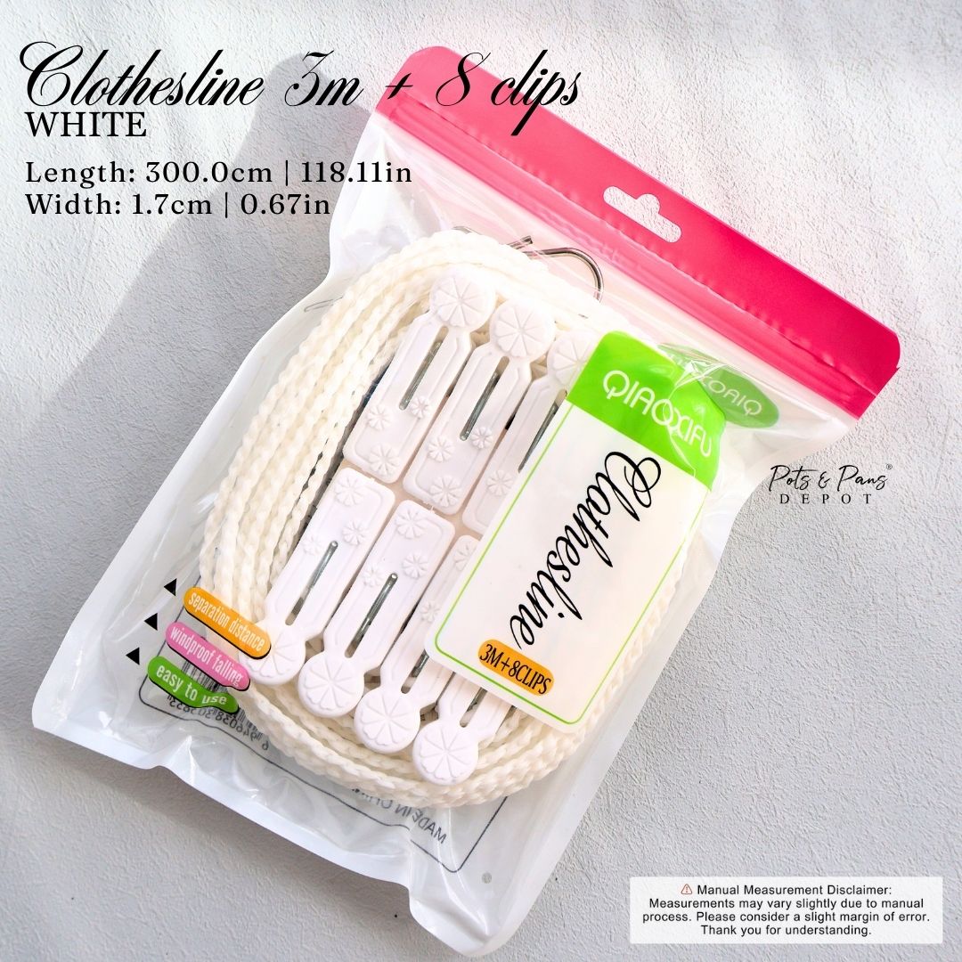 White Windbreak Clothesline