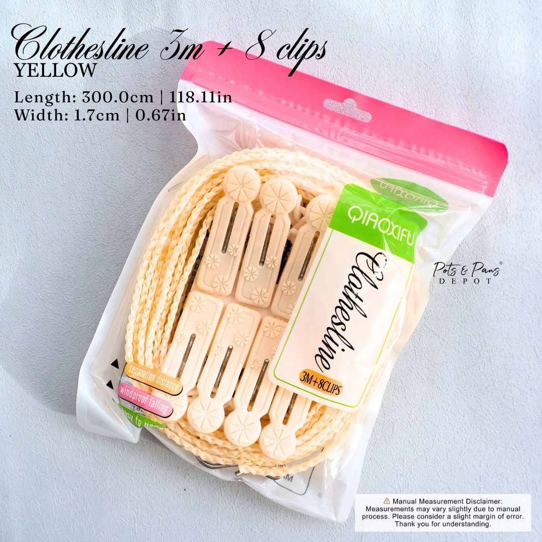 White Windbreak Clothesline