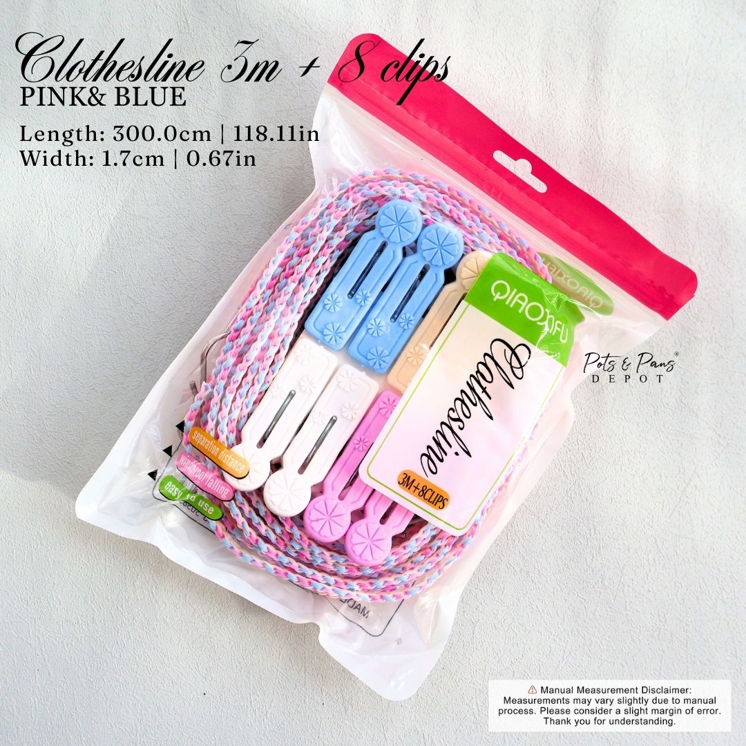 White Windbreak Clothesline