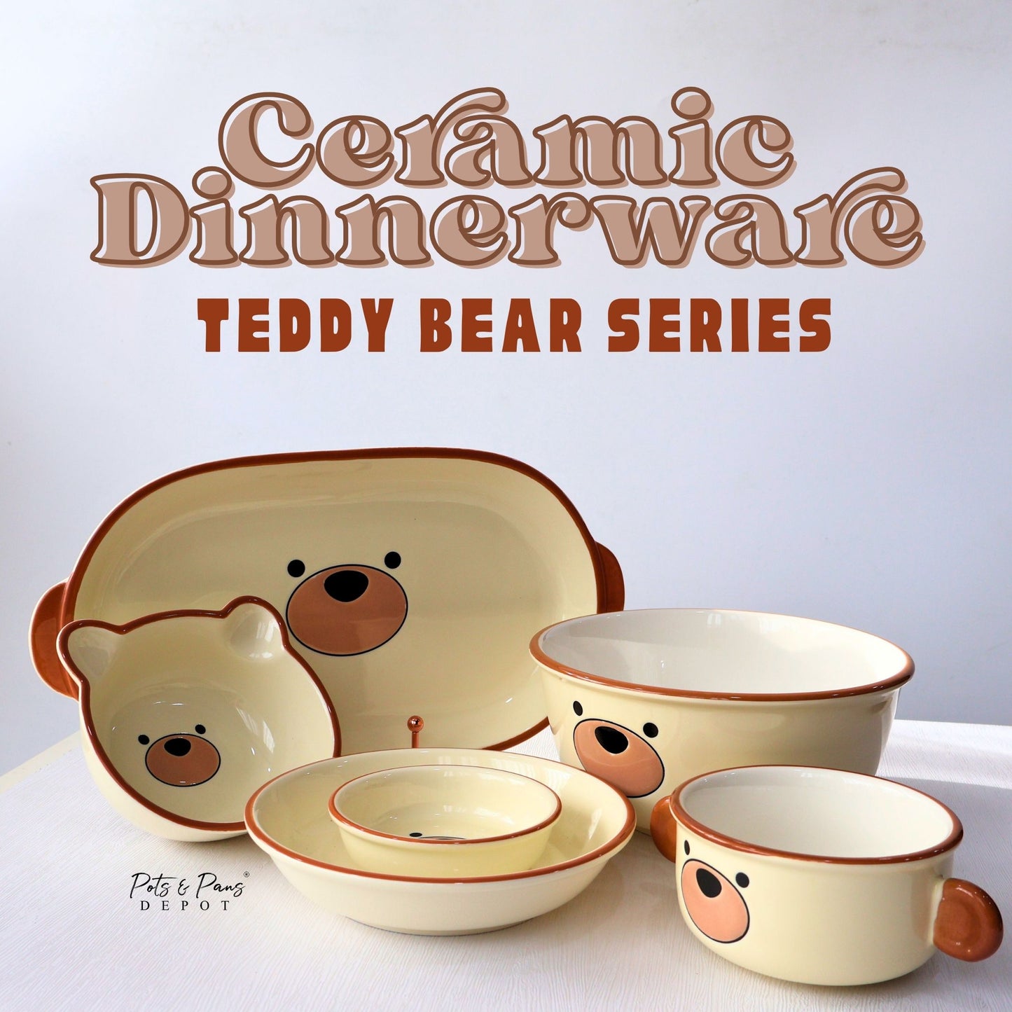 CERAMIC DINNERWARE TEDDY BEAR SERIES