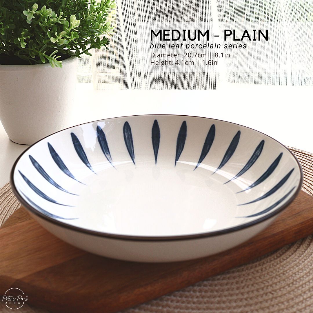 Blue Leaf Nordic Porcelain Series