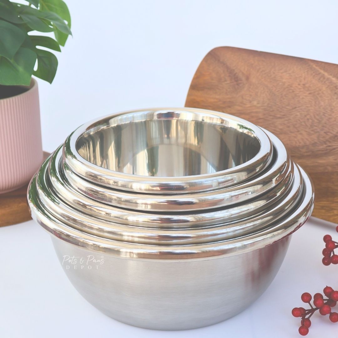 Brushed Stainless Mixing Bowl