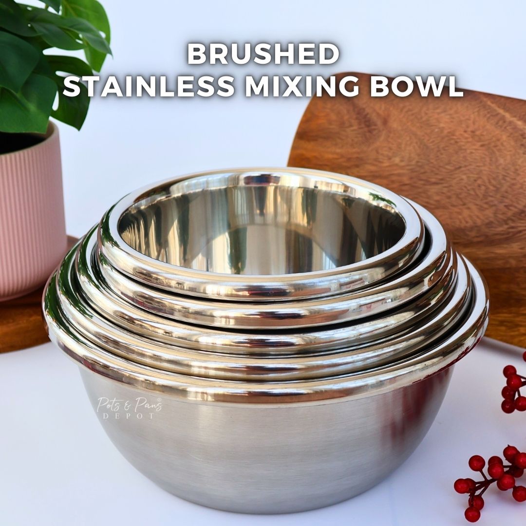 Brushed Stainless Mixing Bowl