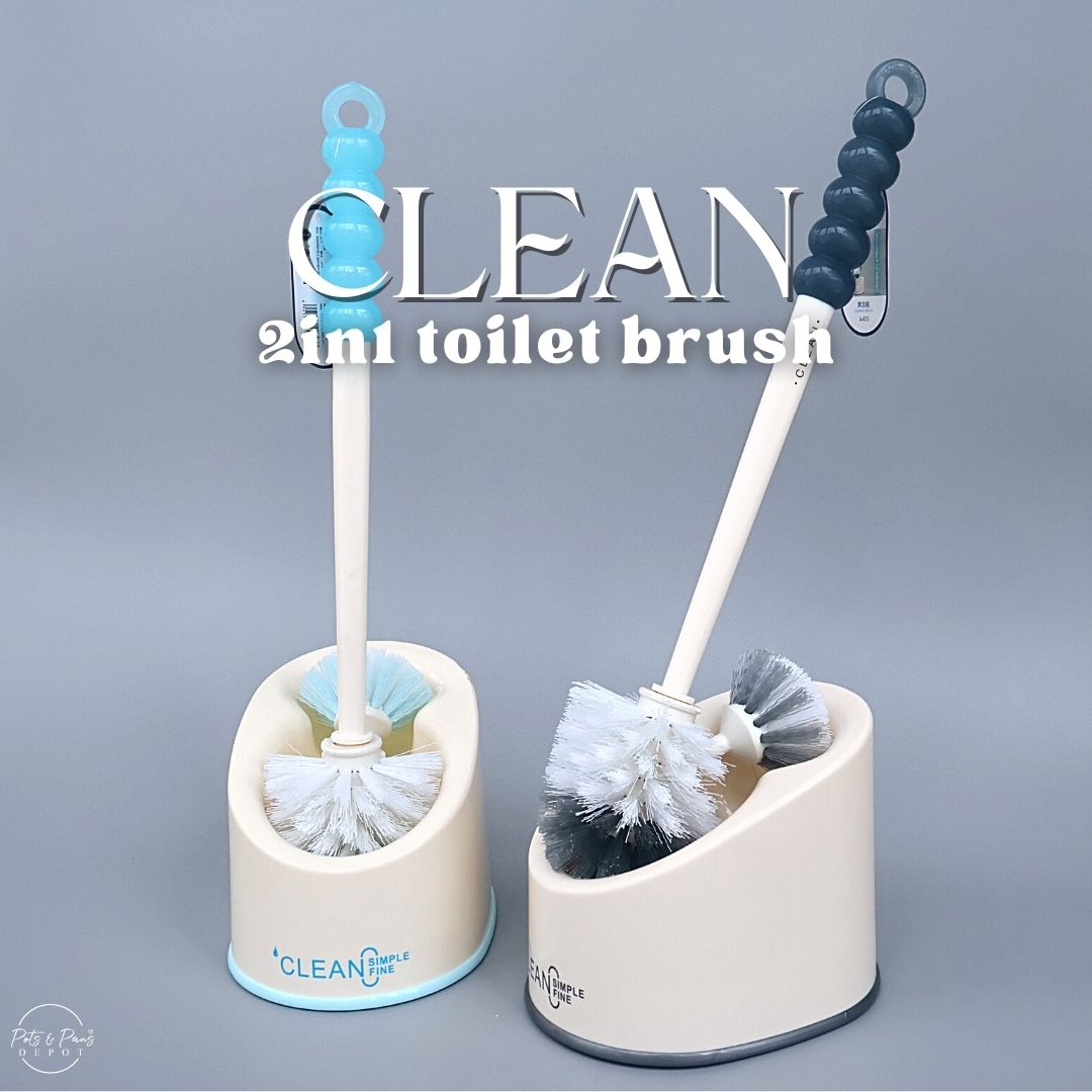 Clean 2-in-1 Toilet Brush