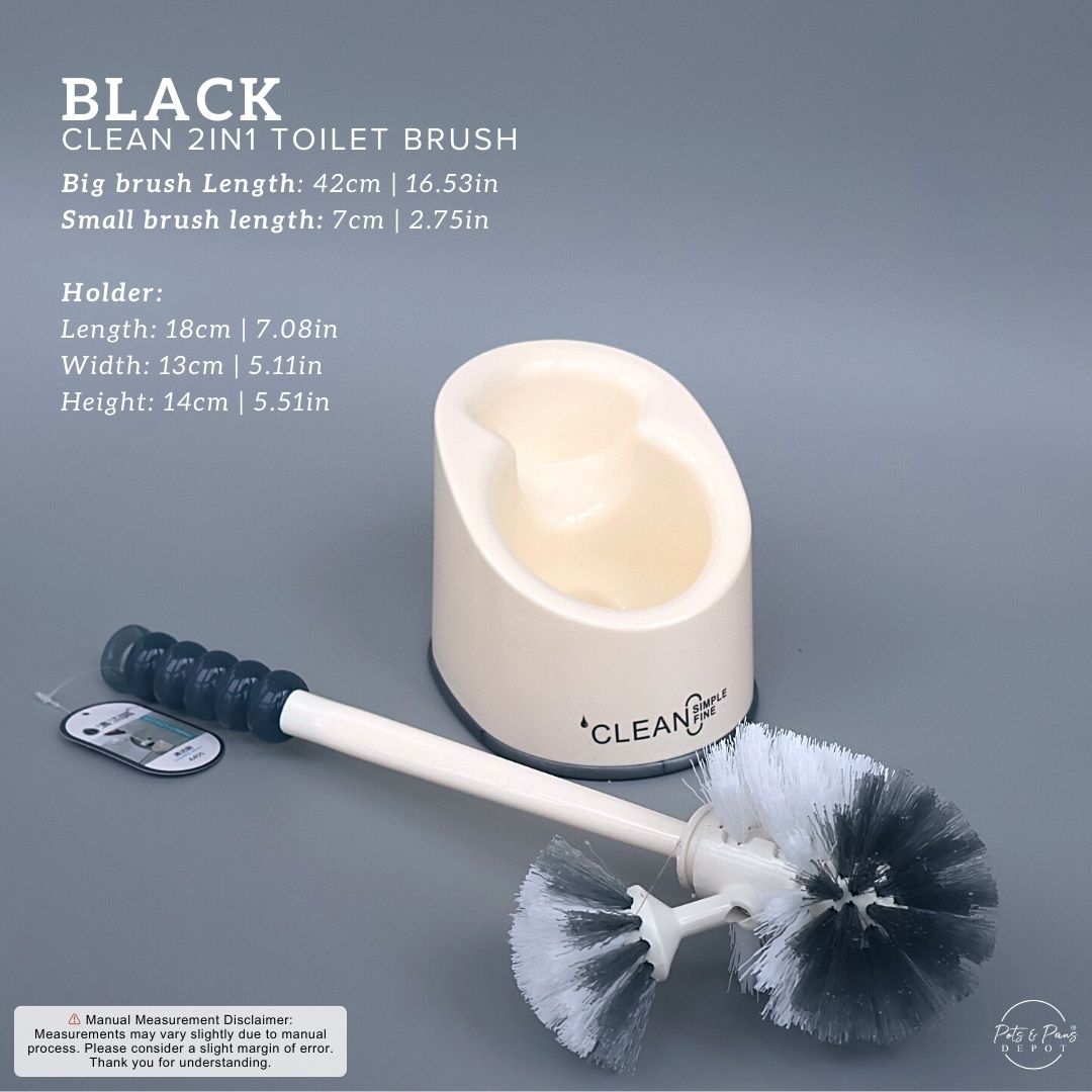 Clean 2-in-1 Toilet Brush