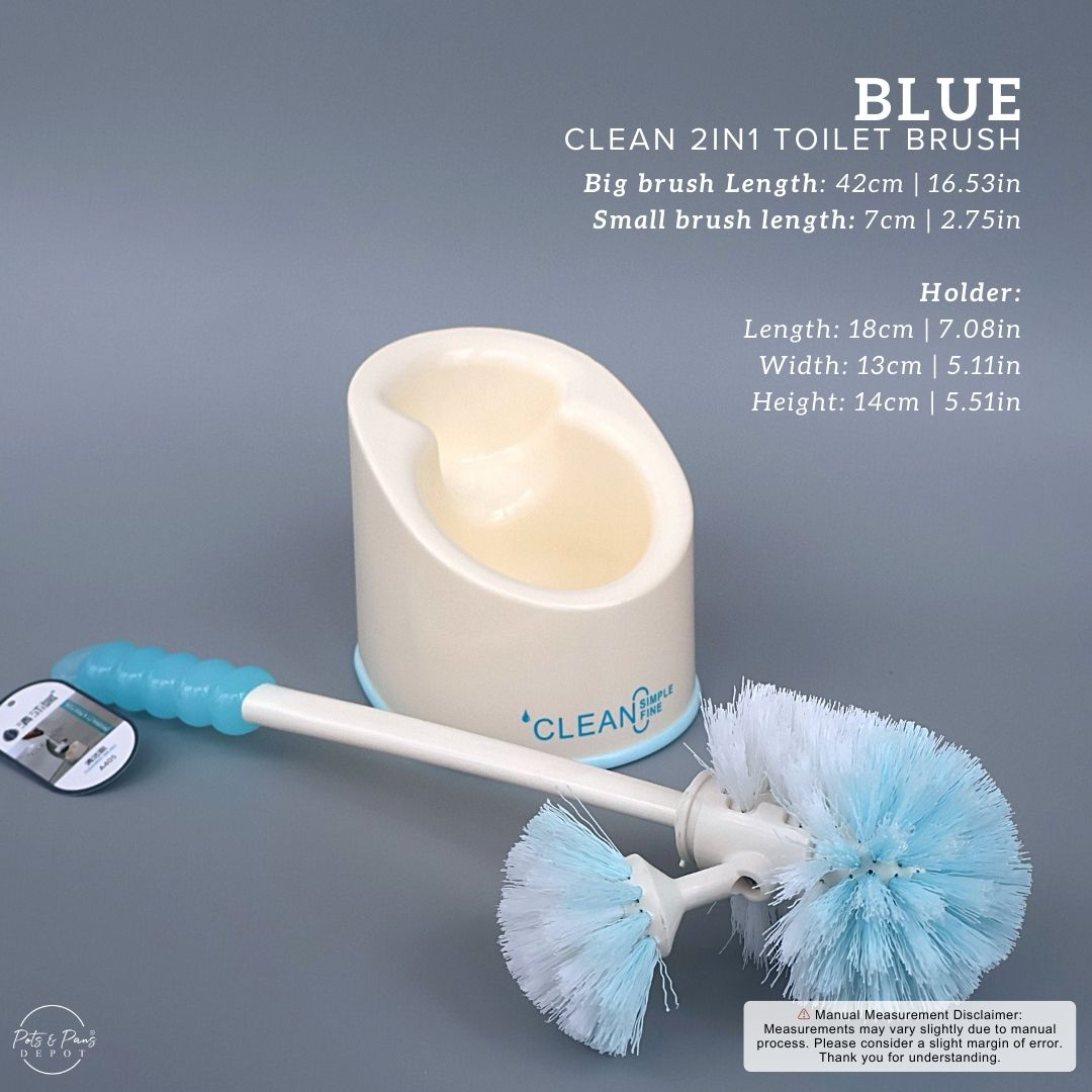 Clean 2-in-1 Toilet Brush