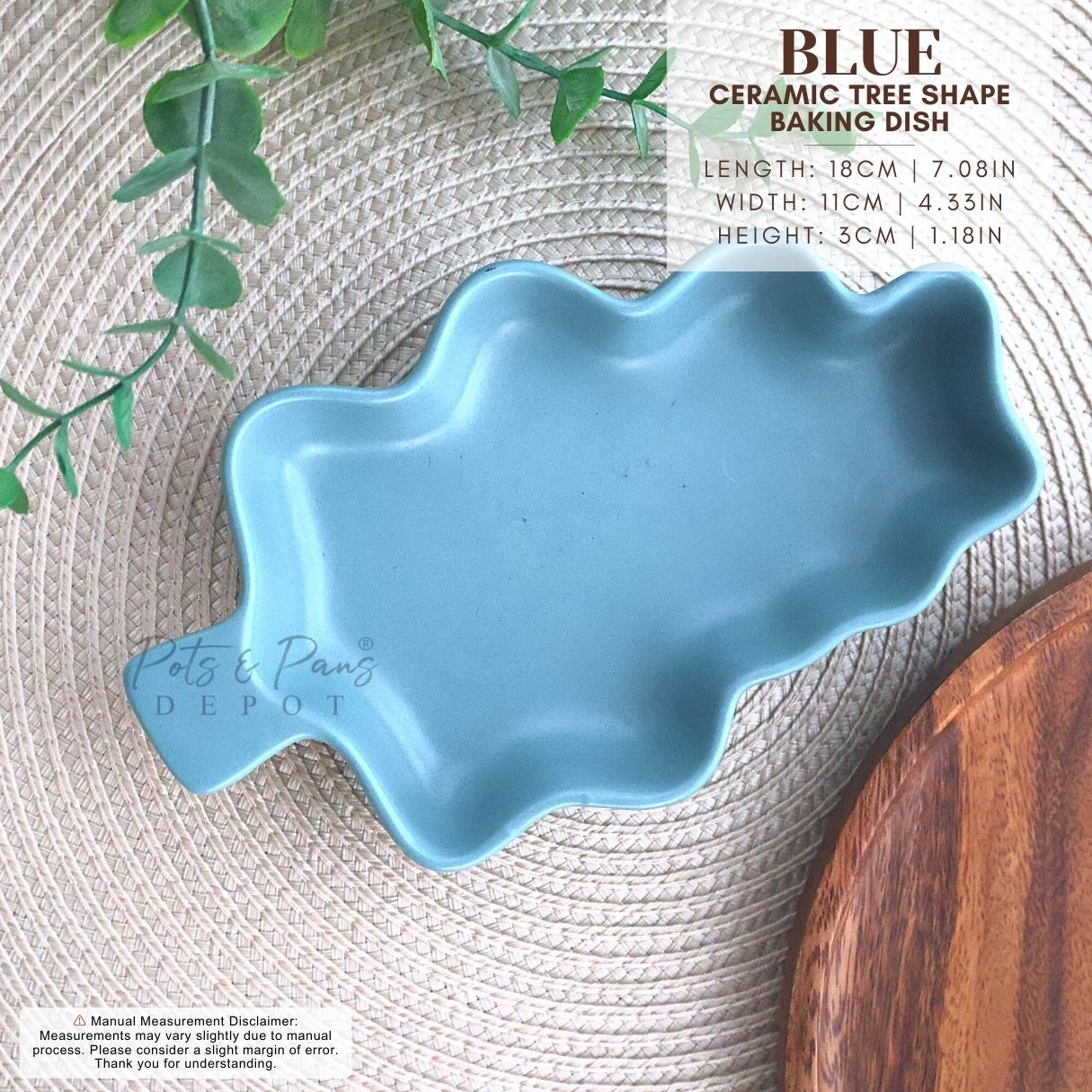 Ceramic Tree Shape Baking Dish