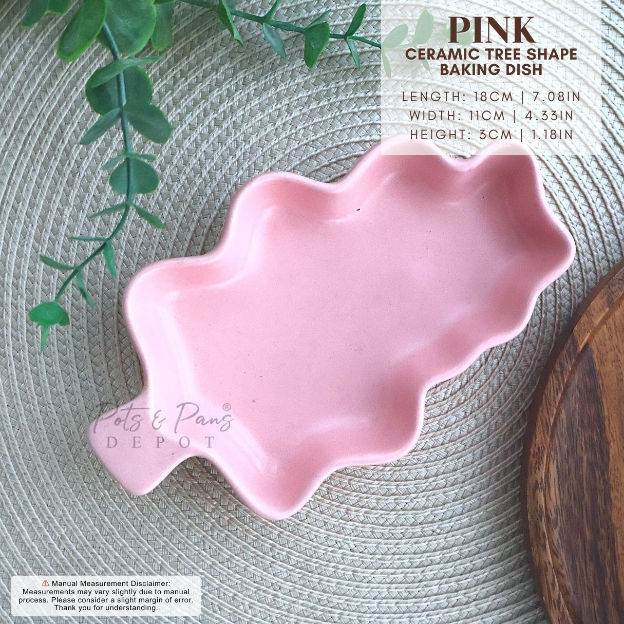 Ceramic Tree Shape Baking Dish