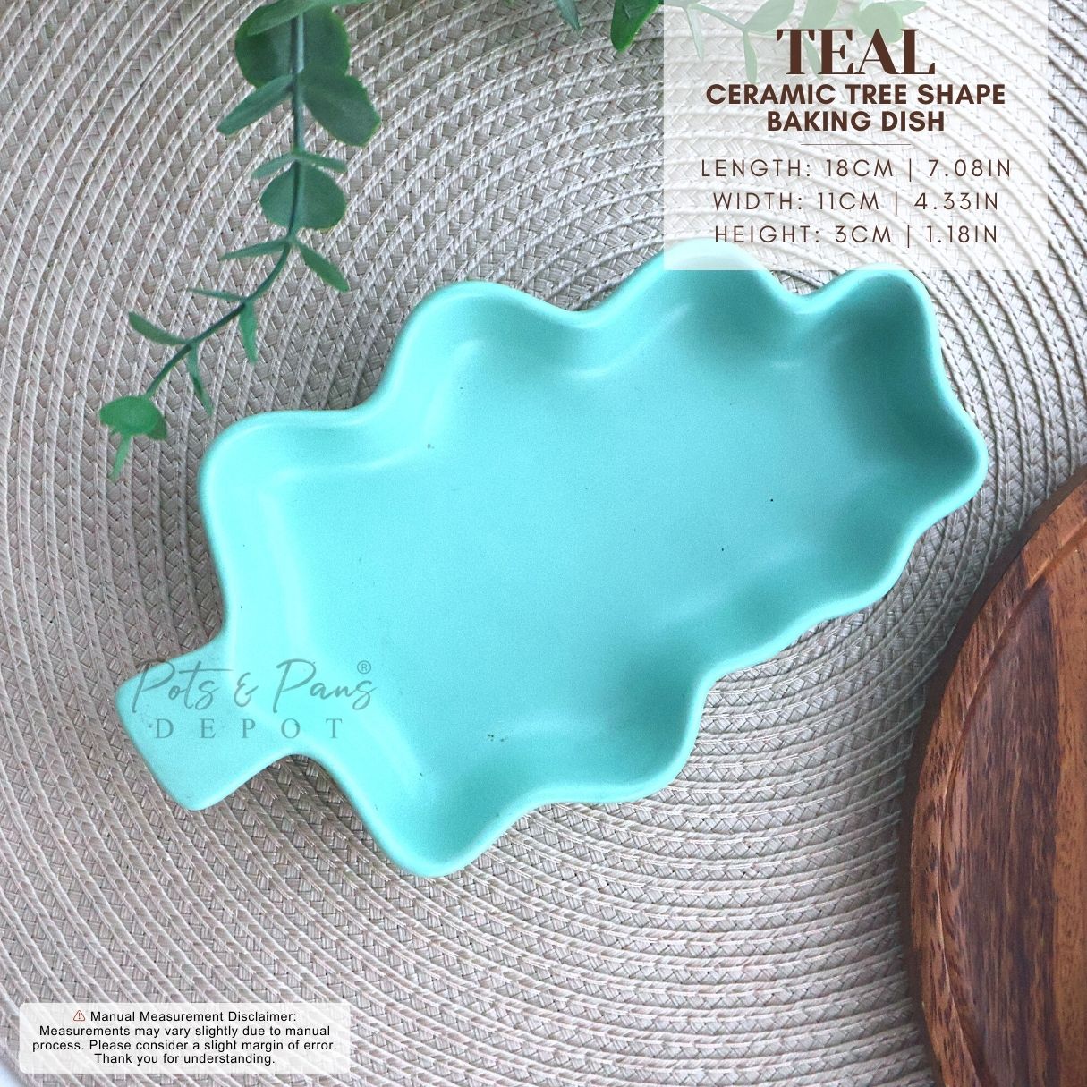 Ceramic Tree Shape Baking Dish