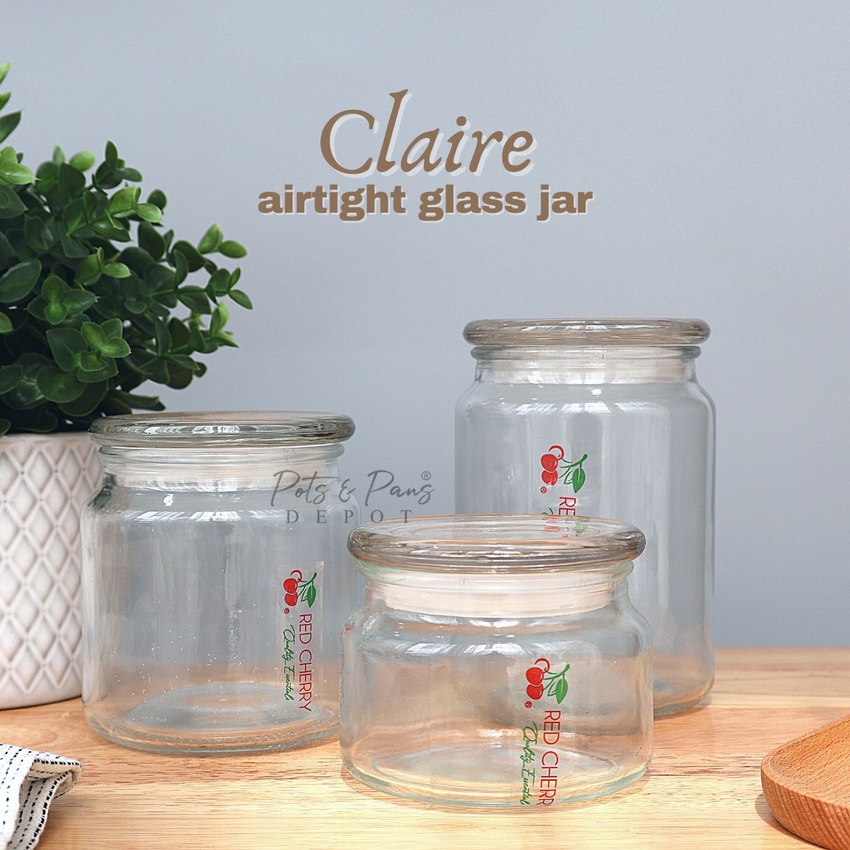 Claire Airtight Glass Jar