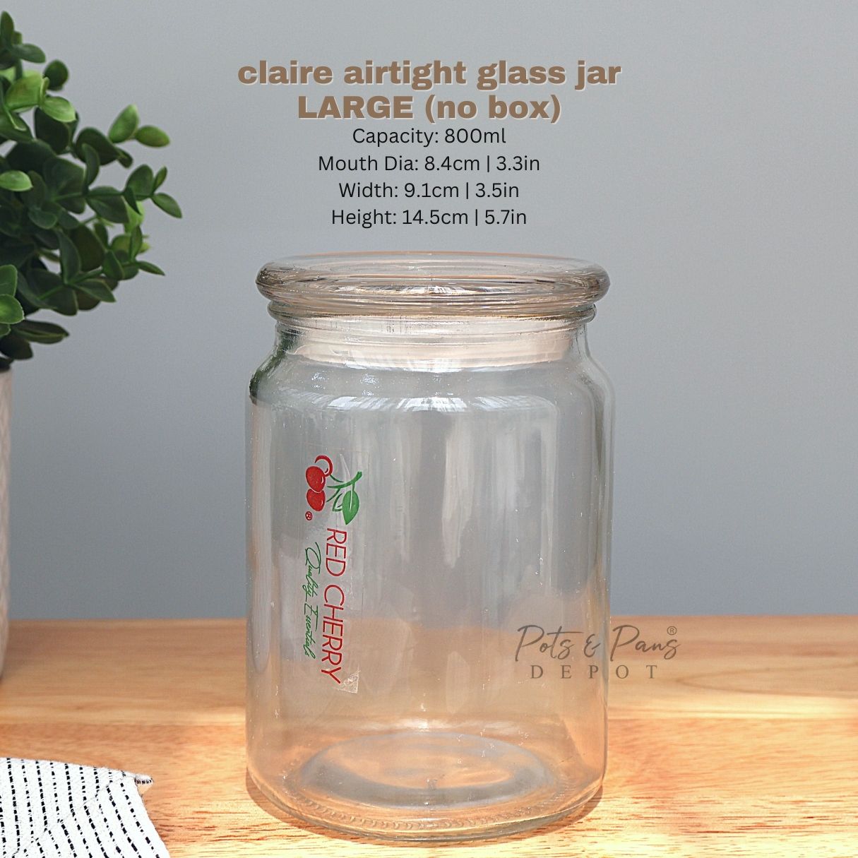 Claire Airtight Glass Jar