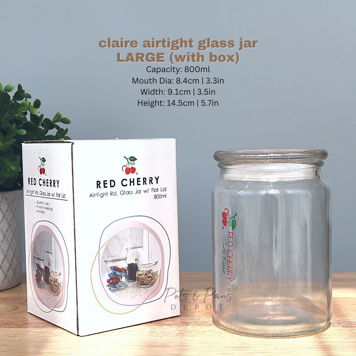 Claire Airtight Glass Jar