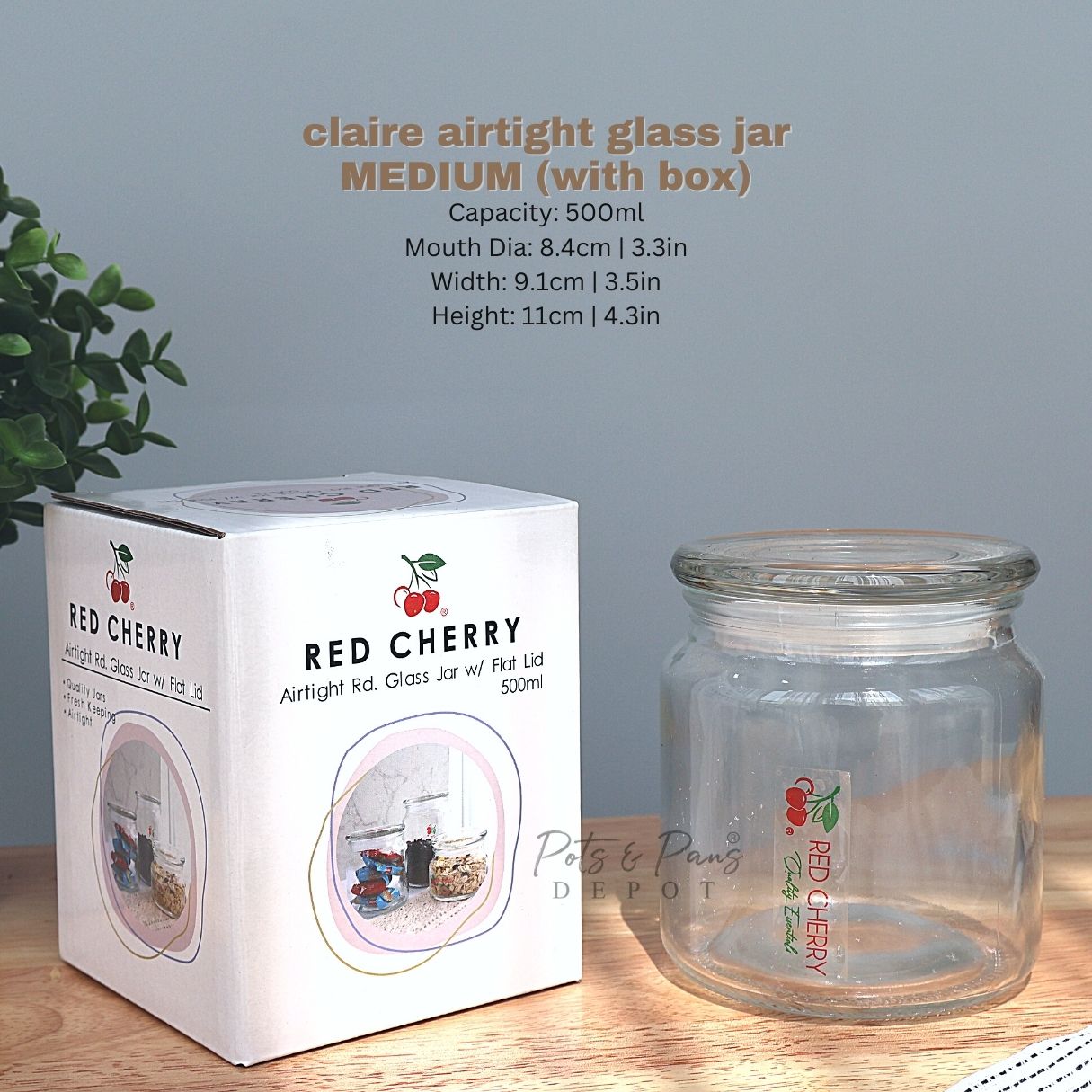 Claire Airtight Glass Jar