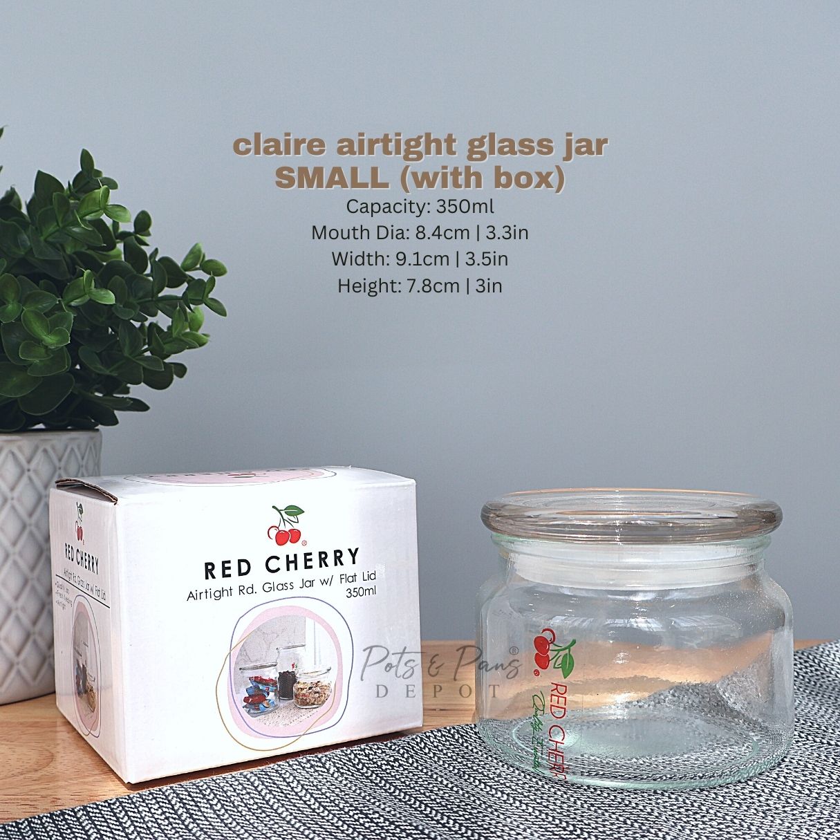 Claire Airtight Glass Jar