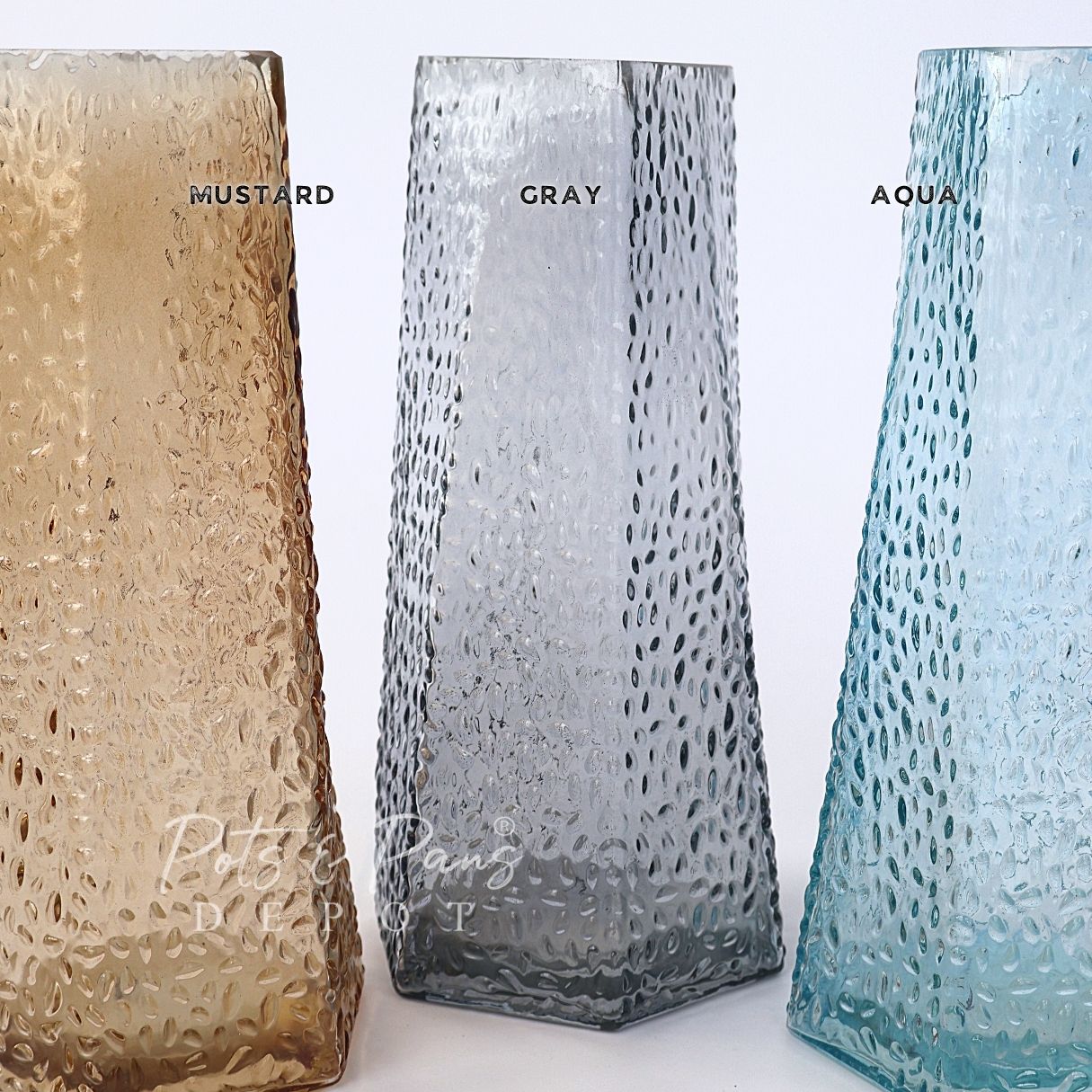 Grain Nordic Textured Glass Vase