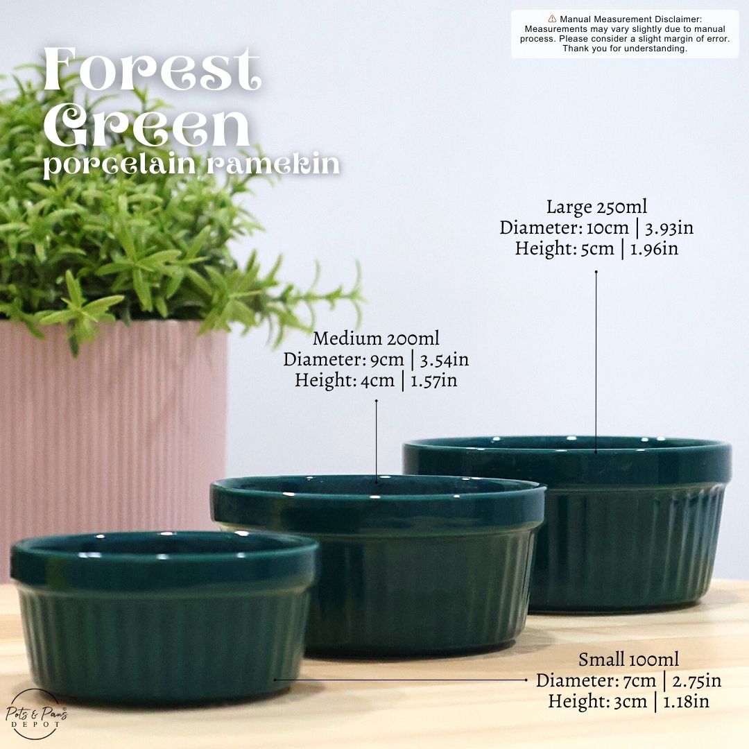 Red Cherry Colored Porcelain Ramekin