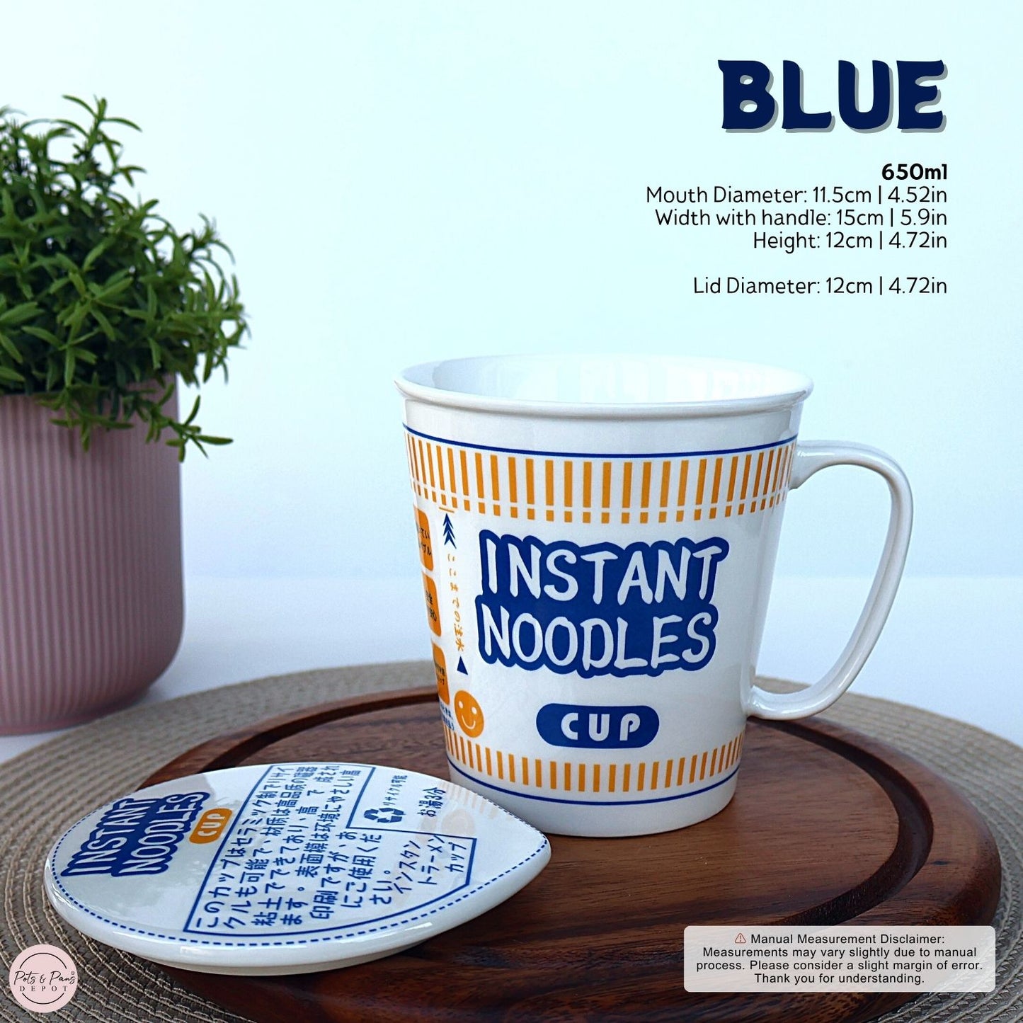 Ceramic Cup Noodles Mug 650ml