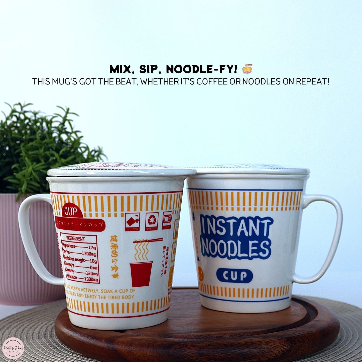 Ceramic Cup Noodles Mug 650ml