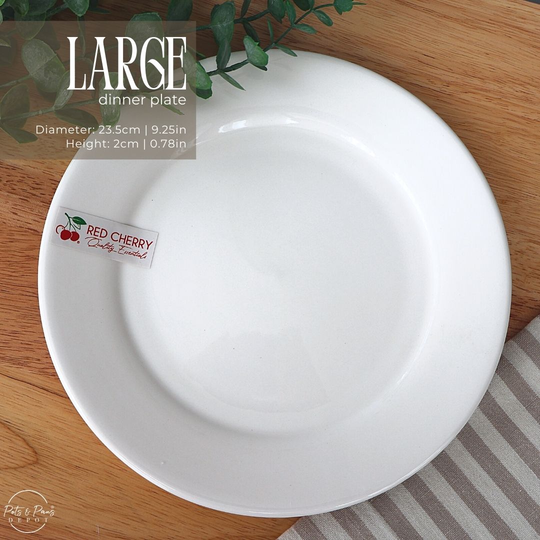 Ellie White Porcelain Dinner Plate