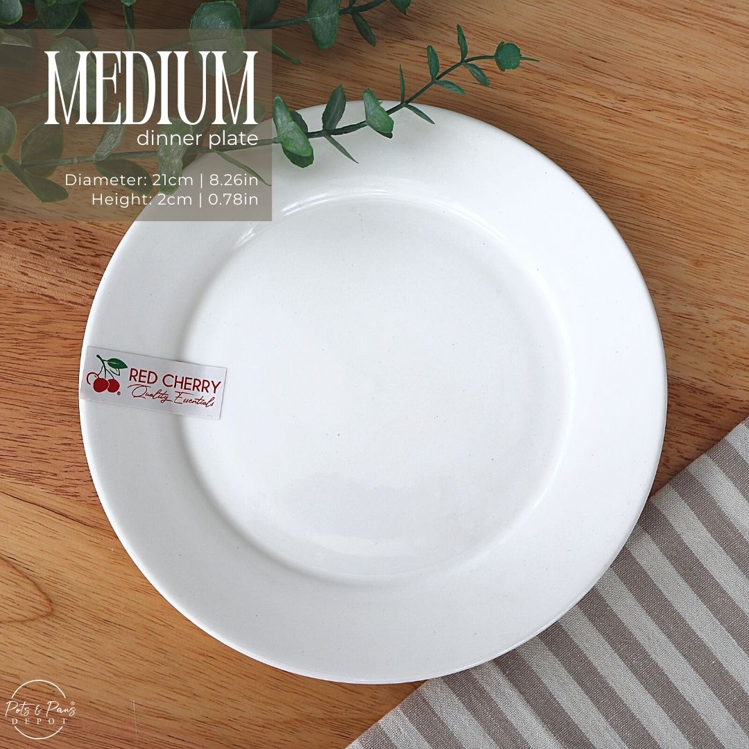 Ellie White Porcelain Dinner Plate