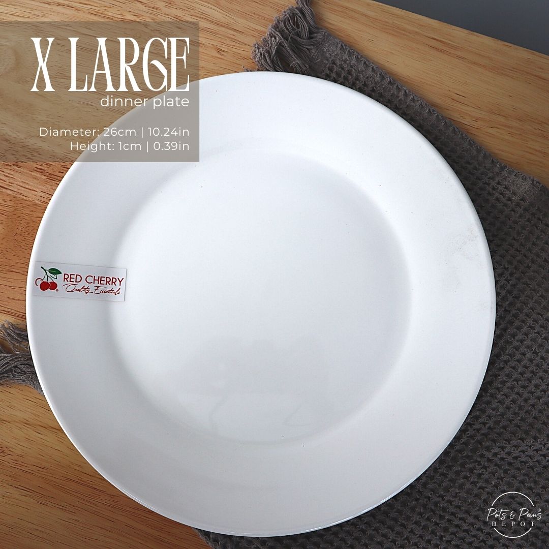 Ellie White Porcelain Dinner Plate