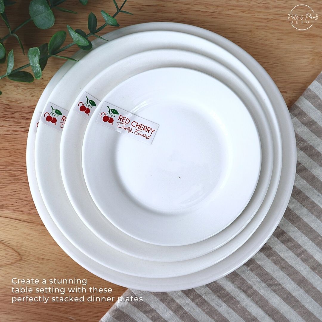 Ellie White Porcelain Dinner Plate